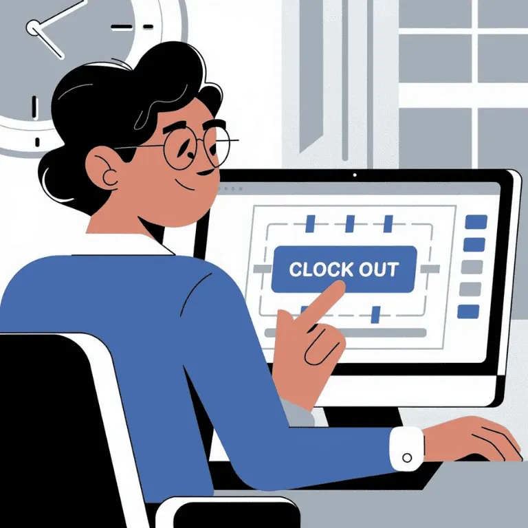 What happens if you forget to clock out?